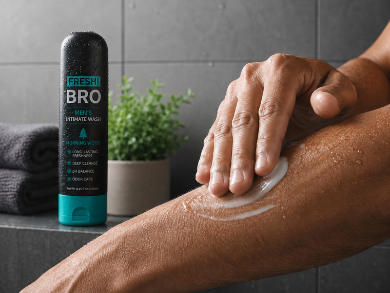 Apply a small amount of Fresh Bro